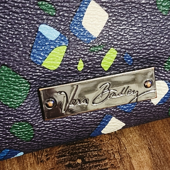 Vera Bradley Purple Speckle Zip Around Wallet - Picture 3 of 5